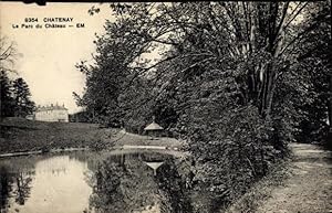 Ansichtskarte / Postkarte Chatenay Hauts-de-Seine, Parc du Château, Étang