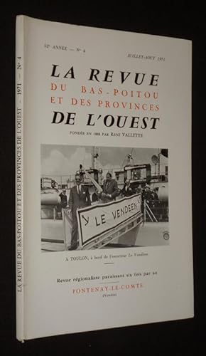 Bild des Verkufers fr La Revue du Bas-Poitou et des provinces de l'Ouest (82e anne - n4, juillet-aot 1971) zum Verkauf von Abraxas-libris
