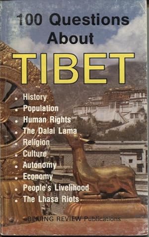 Seller image for 100 QUESTIONS ABOUT TIBET for sale by Dromanabooks