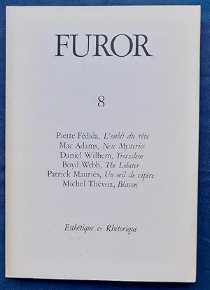 Image du vendeur pour Furor N8 - Esthtique et Rhtorique - mis en vente par Le Livre  Venir