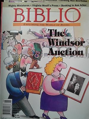 Imagen del vendedor de Biblio: The Magazine for Collectors of Books, Manuscripts, and Ephemera; June 1998 Vol 3 Number 6 a la venta por hcmBOOKS