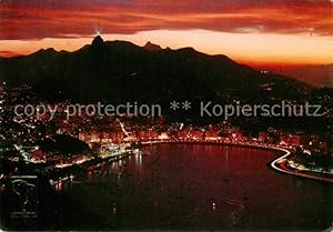 Seller image for Postkarte Carte Postale 73600371 Rio de Janeiro Sunset From Top of Sugar Leaf Rio de Janeiro for sale by Versandhandel Boeger