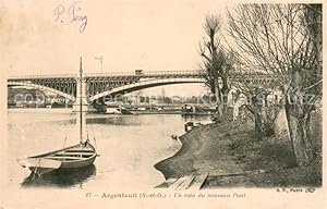 Postkarte Carte Postale 13605167 Argenteuil Val d Oise Un coin du nouveau Pont Argenteuil Val d Oise