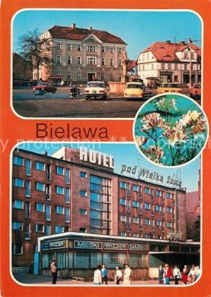Postkarte Carte Postale 73600085 Bielawa Fragment Rynku Hotel Pod Wielka Sowa Bielawa