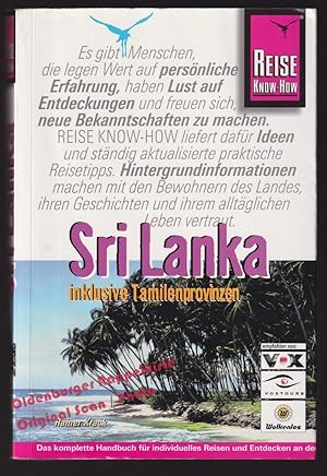 Bild des Verkufers fr Sri Lanka inklusive Tamilenprovinzen: Reise Know How - Krack,Rainer zum Verkauf von Oldenburger Rappelkiste