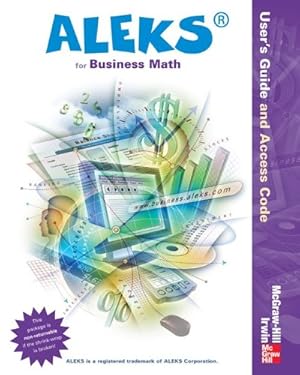 Seller image for Aleks Bus Math Access Card and User's Guide - 1 Sem Standalone by ALEKS Corporation [Spiral-bound ] for sale by booksXpress