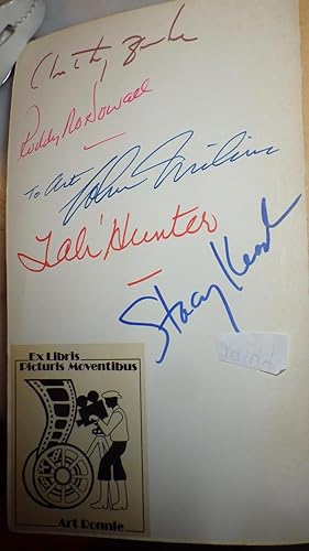 Seller image for The Life & Times of JUDGE ROY BEAN,1973, Screenplay, , SIGNED by 5 Stars of Film, SIGNED by actor RODDY MCDOWALL (who starred as Frank Gass), actor STACY KEACH (who starred as Bad Bob), actor TAB HUNTER (who starred as Sam Dodd) and actor ANTHONY ZERBE (who played the Opera House Hustler) and author/screenwriter JOHN MILIUS for sale by Bluff Park Rare Books