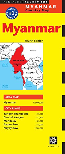 Immagine del venditore per Myanmar Travel Map Fourth Edition: (Burma Travel Map) (Periplus Travel Maps) [Map ] venduto da booksXpress