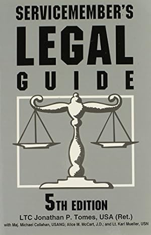 Seller image for Servicemember's Legal Guide by Jonathan P. Tomes USA, JAG [Paperback ] for sale by booksXpress