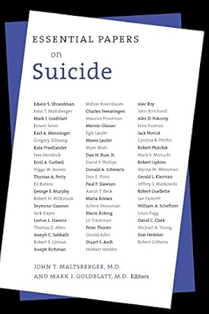 Immagine del venditore per Essential Papers on Suicide (Essential Papers on Psychoanalysis) [Paperback ] venduto da booksXpress