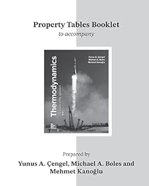 Imagen del vendedor de Property Tables Booklet for Thermodynamics: An Engineering Approach by Cengel Dr., Yunus A., Boles, Michael A. [Paperback ] a la venta por booksXpress