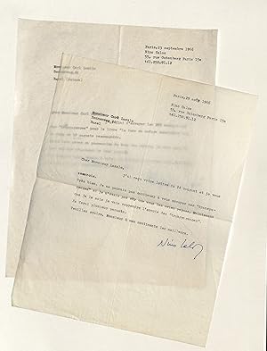 Bild des Verkufers fr 2 masch. Briefe mit eigenh. U. zum Verkauf von Eberhard Kstler Autographen&Bcher oHG