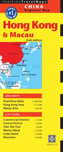 Immagine del venditore per Hong Kong & Macau Travel Map Sixth Edition (Tuttle Travel Maps) [Map ] venduto da booksXpress