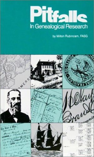 Imagen del vendedor de Pitfalls in Genealogical Research by Rubincam, Milton [Paperback ] a la venta por booksXpress