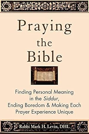 Imagen del vendedor de Praying the Bible: Finding Personal Meaning in the Siddur, Ending Boredom & Making Each Prayer Experience Unique by Levin, Rabbi Mark H. [Paperback ] a la venta por booksXpress