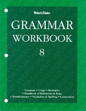 Bild des Verkufers fr Writer's Choice Grade 8 Grammar Workbook by McGraw-Hill Education [Paperback ] zum Verkauf von booksXpress