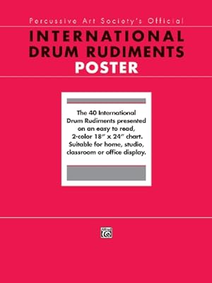 Imagen del vendedor de International Drum Rudiments: Poster by Carson, Rob, Wanamaker, Jay [Paperback ] a la venta por booksXpress