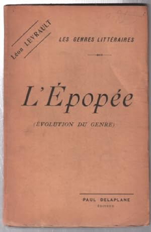 Seller image for L'pope (volution du genre) for sale by librairie philippe arnaiz