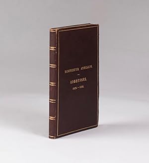 Seller image for [Speech.] Addresses, 1835-1885, also Report of the Proceedings of the Meeting of the Members in celebration of the 50th Anniversary of the Institution, October 28th, 1885. for sale by Jarndyce, The 19th Century Booksellers