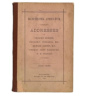 Seller image for [Speech.] Addresses, 1835-1885, also Report of the Proceedings of the Meeting of the Members in celebration of the 50th Anniversary of the Institution, October 28th, 1885. for sale by Jarndyce, The 19th Century Booksellers