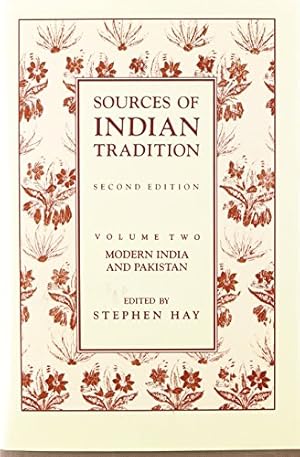 Seller image for Sources of Indian Tradition, Vol. 2: Modern India and Pakistan (Introduction to Oriental Civilizations) [Hardcover ] for sale by booksXpress