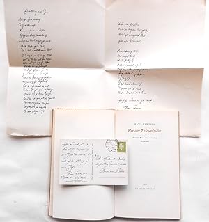 Eigenhändige Postkarte mit Unterschrift, datiert und signiert, Seestetten, 30. Dez. 1932.