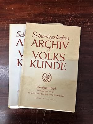 Bild des Verkufers fr Schweizerisches Archiv fr Volkskunde. Vierteljahresschrift. 62. Jahrgang 1966. zum Verkauf von Antiquariat Seibold