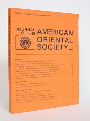 Imagen del vendedor de Journal of the american Oriental Society Vol. 93, Number 4, October-December 1974 a la venta por Minotavros Books,    ABAC    ILAB