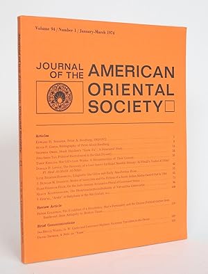 Imagen del vendedor de Journal of the American Oriental Society Vol. 94, No. 1, january-March 1974 a la venta por Minotavros Books,    ABAC    ILAB