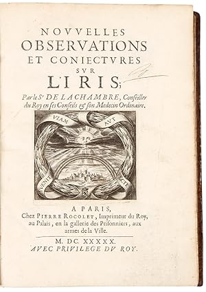 Imagen del vendedor de Nouvelles Observations et Conjectures sur l'Iris a la venta por Donald A. Heald Rare Books (ABAA)