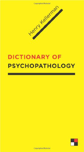 Bild des Verkufers fr Dictionary of Psychopathology by Kellerman Ph.D., Henry [Paperback ] zum Verkauf von booksXpress
