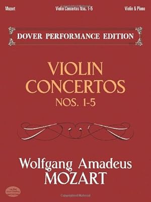 Seller image for Violin Concertos Nos. 1-5: with Separate Violin Part (Dover Chamber Music Scores) by Mozart, Wolfgang Amadeus, Music Scores [Paperback ] for sale by booksXpress