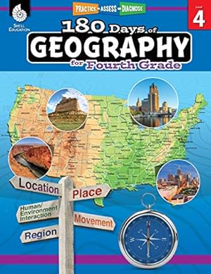 Seller image for 180 Days of Geography for Fourth Grade - Fun Daily Practice to Build 4th Grade Geography Skills - Geography Workbook for Kids Ages 8 to 10 [Soft Cover ] for sale by booksXpress