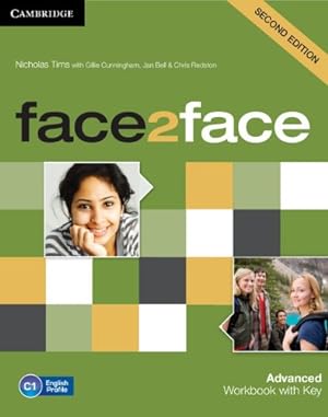 Imagen del vendedor de face2face Advanced Workbook with Key by Tims, Nicholas [Paperback ] a la venta por booksXpress