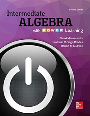 Seller image for Integrated Video and Study Guide for Intermediate Algebra with P.O.W.E.R Learning [No Binding ] for sale by booksXpress