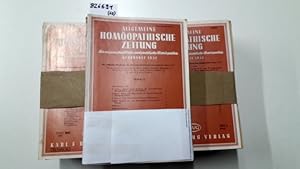 Allgemeine Homöopathische Zeitung für wissenschaftliche und praktische Homöopathie. AHZ. Jahrgäng...