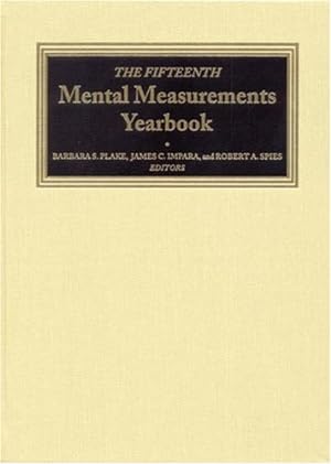 Bild des Verkufers fr The Fifteenth Mental Measurements Yearbook (Buros Mental Measurements Yearbook) by Buros Center [Hardcover ] zum Verkauf von booksXpress