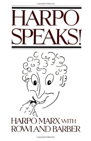 Seller image for Harpo Speaks! by Marx, Harpo, Barber, Rowland [Paperback ] for sale by booksXpress