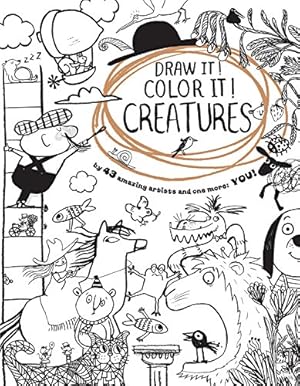 Image du vendeur pour Draw It! Color It! Creatures by Houghton Mifflin Harcourt [Paperback ] mis en vente par booksXpress