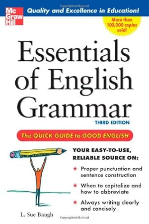 Seller image for Essentials of English Grammar: A Quick Guide To Good English by Baugh, L. Sue [Paperback ] for sale by booksXpress