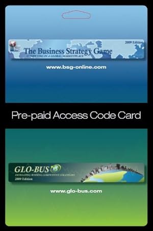 Seller image for Business Strategy Game (BSG) Glo-Bus Pre-paid Access Code Card by THOMPSON (author) [Hardcover ] for sale by booksXpress