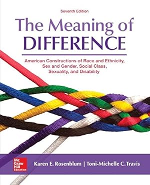 Seller image for The Meaning of Difference: American Constructions of Race and Ethnicity, Sex and Gender, Social Class, Sexuality, and Disability by Rosenblum, Karen E., Travis, Toni-Michelle C. [Paperback ] for sale by booksXpress