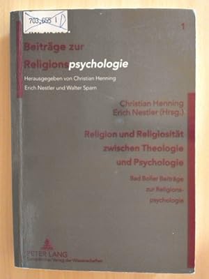 Bild des Verkufers fr Religion und Religiositt zwischen Theologie und Psychologie. Bad Boller Beitrge zur Religionspsychologie. zum Verkauf von avelibro OHG