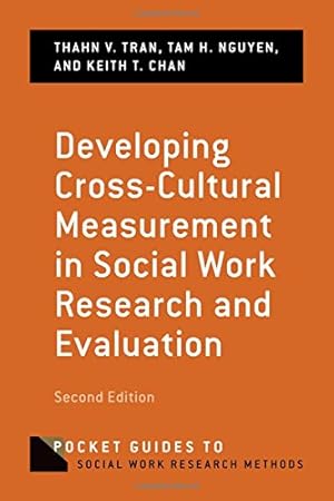 Seller image for Developing Cross-Cultural Measurement in Social Work Research and Evaluation (Pocket Guides to Social Work Research Methods) by Tran, Thanh, Nguyen, Tam, Chan, Keith [Paperback ] for sale by booksXpress