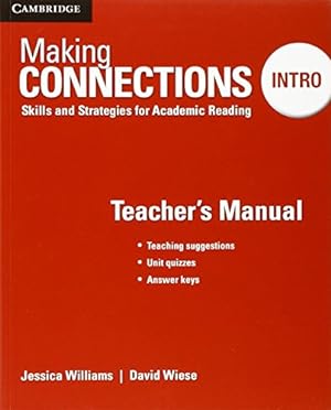 Image du vendeur pour Making Connections Intro Teacher's Manual: Skills and Strategies for Academic Reading [Soft Cover ] mis en vente par booksXpress