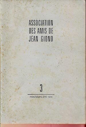 Bild des Verkufers fr Association des Amis de Jean Giono 3 printemps-t 1974 zum Verkauf von Sylvain Par