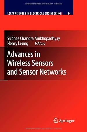 Immagine del venditore per Advances in Wireless Sensors and Sensor Networks (Lecture Notes in Electrical Engineering) [Hardcover ] venduto da booksXpress