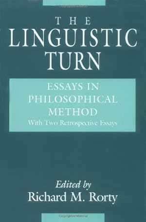 Imagen del vendedor de The Linguistic Turn: Essays in Philosophical Method [Paperback ] a la venta por booksXpress