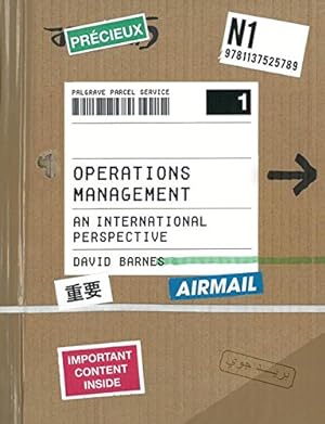 Seller image for Operations Management: An International Perspective by Barnes, David [Paperback ] for sale by booksXpress