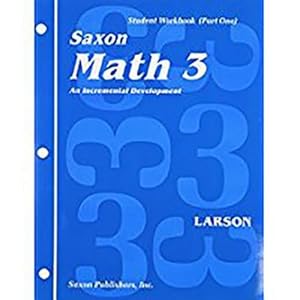 Seller image for Math 3: An Incremental Development Set: Student Workbooks, part one and two plus flashcards (Saxon math, grade 3) by SAXON PUBLISHERS [Loose Leaf ] for sale by booksXpress